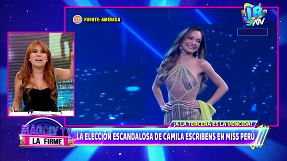 TROME | Magaly sobre vestido que usó Alexandra Balarezo en el Miss Perú: “Es un trapo para limpiar platos”