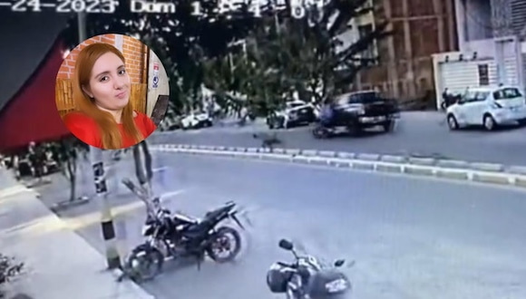 Piura: Estudiante en moto es embestida por chofer que se dio a la fuga.