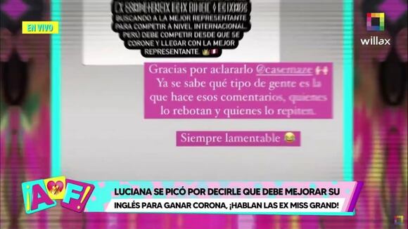 TROME - Luciana Fuster reacciona tras rumor sobre su nivel de inglés: “Siempre lamentable”