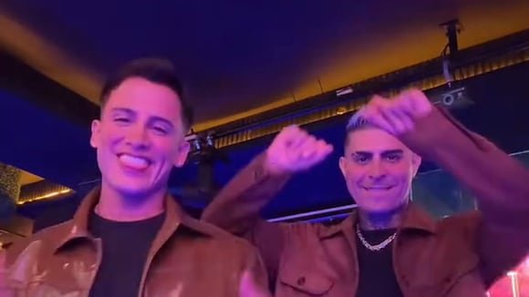 Elías Montalvo con Paul Michael