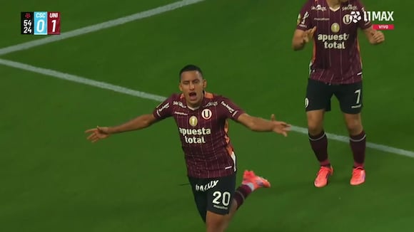 Gol de Álex Valera puso el 1-0 del Universitario vs Sporting Cristal. (Video: L1 Max)