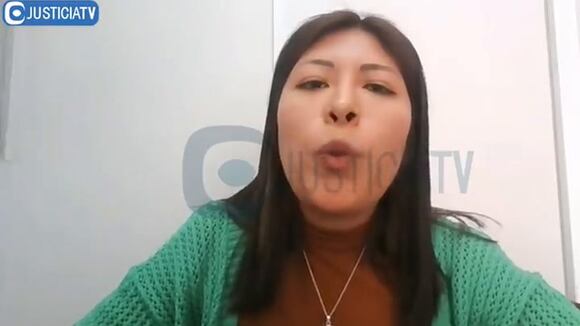 TROME | Betssy Chávez llora en audiencia. (Justicia TV)