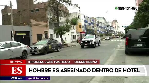 Breña: Hombre es asesinado dentro de hotel