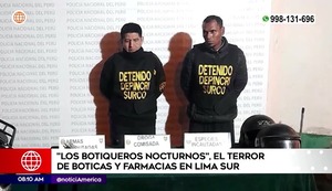 Policía captura a ‘Los Botiqueros Nocturnos’, peligrosa banda criminal que asaltaba boticas y farmacias en Lima Sur