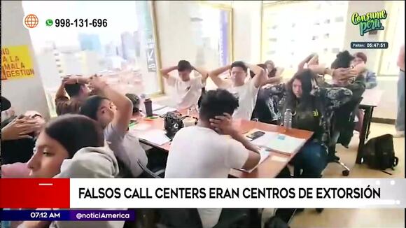 Falsos call centers eran centros de extorsión
