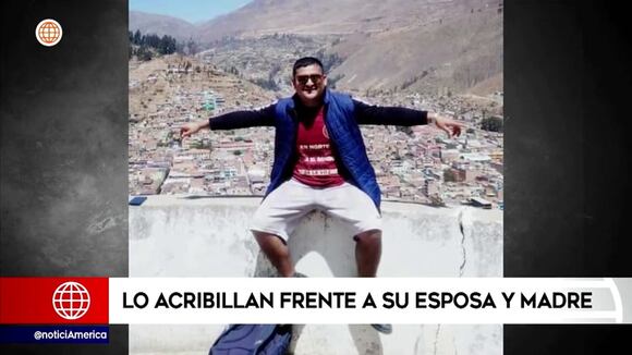 Hombre es acribillado frente a su familia