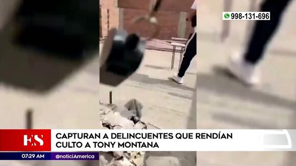 Capturan a delincuentes que rendían culto a Tony Montana