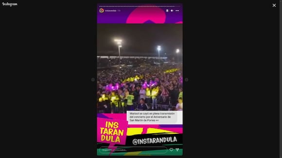 TROME | Marisol sufre fuerte caída durante concierto