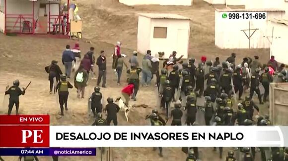 Policía desaloja a invasores en Naplo