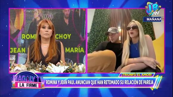 TROME - Romina Gachoy y Jean Paul Santa María confirman reconciliación: “El cambio ha sido radical, parecemos novios”