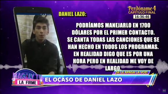 TROME - Daniel Lazo es acusado de no pagar la renta