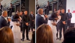 Jefferson Farfán y su madre protagonizan un emotivo abrazo en la inauguración de ‘KM40′