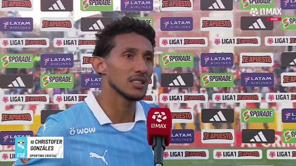 Christofer Gonzalés habló tras derrota de Sporting Cristal. (Video: L1 MAX)