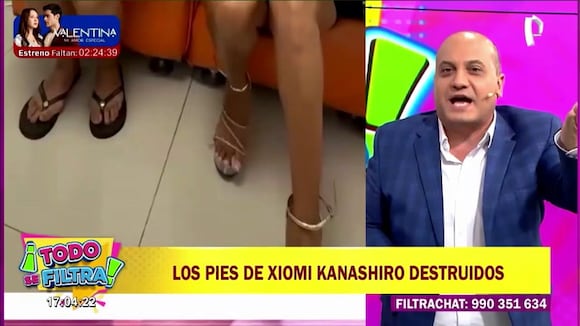 TROME - Exponen los pies de Xiomy, pareja de Farfán: “Por Dios, me muero, con eso matas toda la pasión”