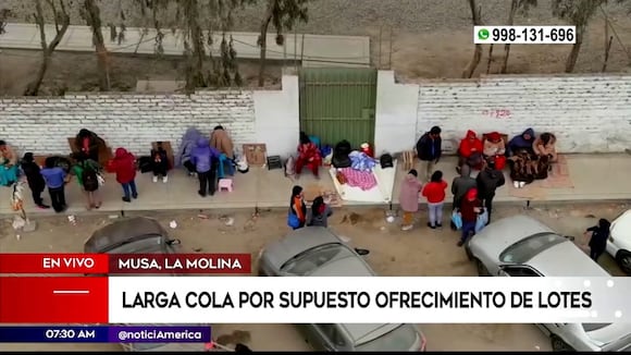 La Molina: largas colas por supuestos lotes