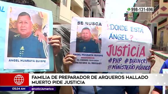 Familia de reparador de arqueros hallado muerto pide justicia