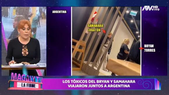 Trome | Samahara Lobatón y Bryan Torres de la mano (Magaly TV)