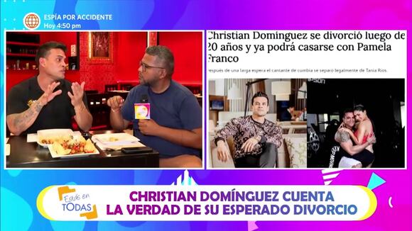 Domínguez cuenta detalles de su divorcio