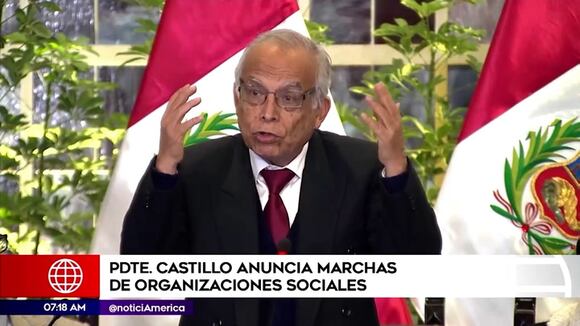 Pedro Castillo y Aníbal Torres invocan a dirigentes para movilizarse contra "Golpistas"