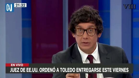 Declaraciones del ministro de Justicia sobre Alejandro Toledo