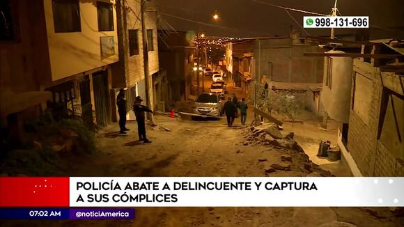 Villa María del Triunfo: Policía abate delincuente