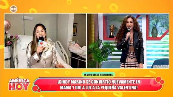 Cindy Marino presenta a su hija recién nacida