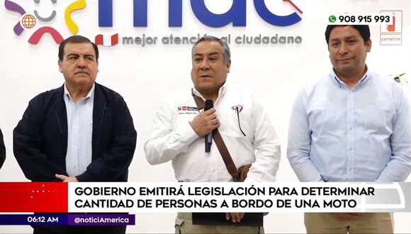 Gobierno anuncia regulación para ocupantes de motocicletas