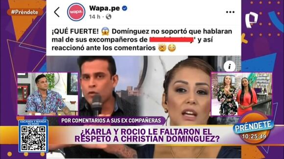 TROME - Christian Domínguez discute EN VIVO con Karla Tarazona ¿y la ‘friendzonea’?: “Me faltaste el respeto”