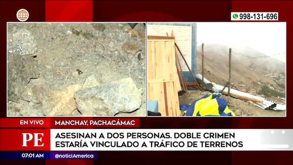 Hallan dos muertos en Manchay