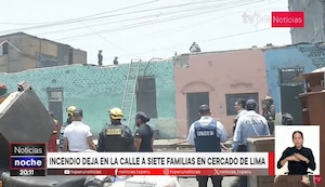 Incendio arrasa vivienda multifamiliar en el Cercado de Lima