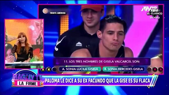TROME | Magaly Medina reacciona a comentario de Paloma Fiuza sobre Gisela y Facundo. (Magaly Tv)