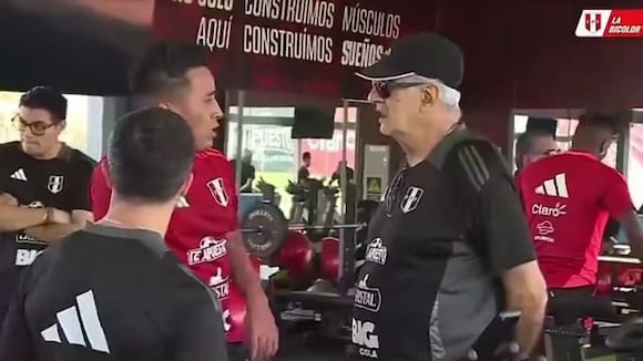 Christian Cueva entrena en la Videna bajo dirección de Jorge Fossati (Video : FPF PLAY)