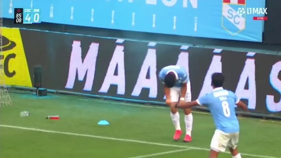 Misael Sosa puso el 5-0 en Sporting Cristal vs Binacional. (Video: L1 Max)