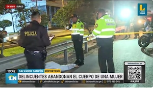 Violenta muerte en Surco: Asesinan a mujer y la arrojan en la Panamericana Sur