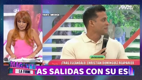 TROME | Magaly Medina desmiente a Christian Domínguez (Magaly TV)