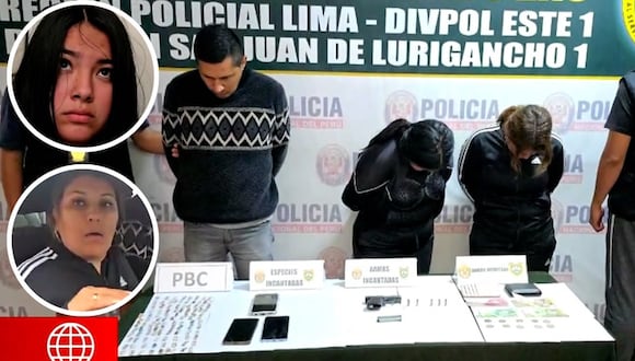 Banda criminal es detenida en inmediaciones de agencia bancaria en San Juan de Lurigancho