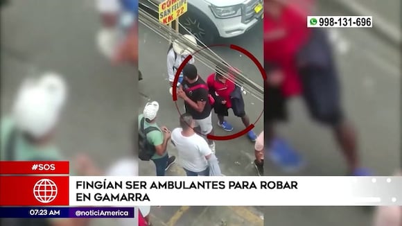 Ladrones hacen de las suyas en Gamarra