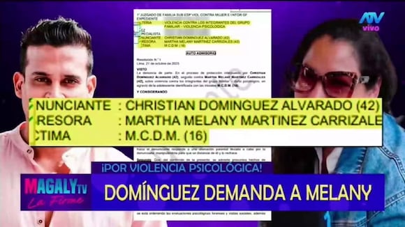 TROME - Christian Domínguez demandó a Melany Martínez