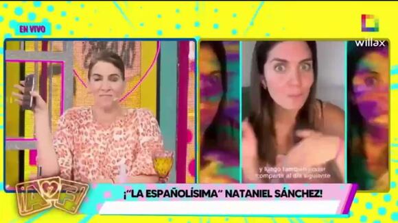 Trome|Gigi Mitre se burla del acento español de Nataniel Sánchez