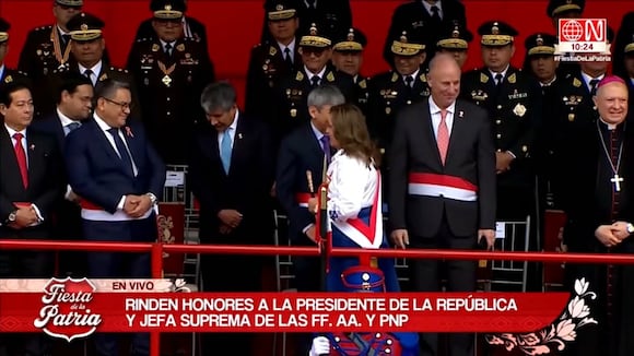 Dina Boluarte no saluda a Oscorima