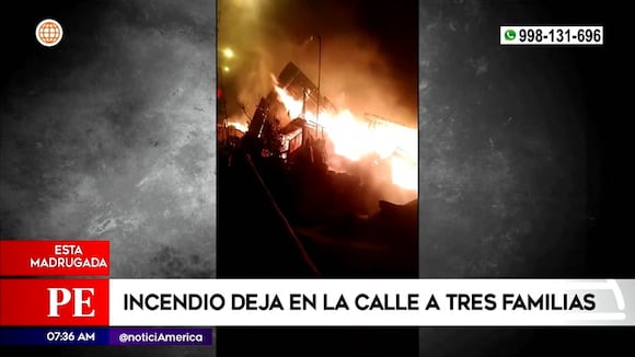 Villa María del Triunfo: Familias pierden todo en voraz incendio