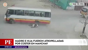 Impacto en Manchay: Madre e hija resultan heridas tras ser arrolladas por cúster