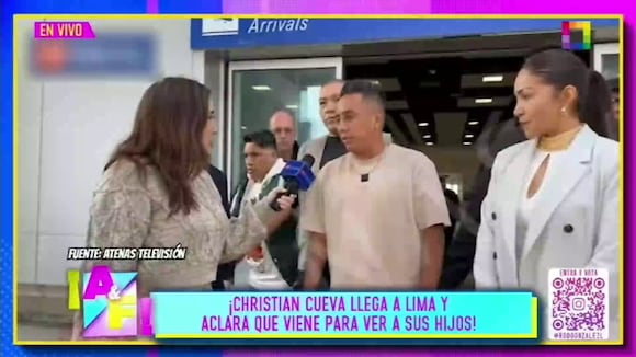 Después de varios meses, Christian Cueva se reencontró con sus hijos (Amor y Fuego)