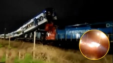 Video impactante: Momento exacto del choque frontal entre dos trenes en Chile