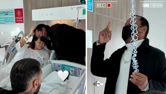 Angie Arizaga: Así fue el tierno encuentro de don Lucho con su nieto Matteo Alessandro