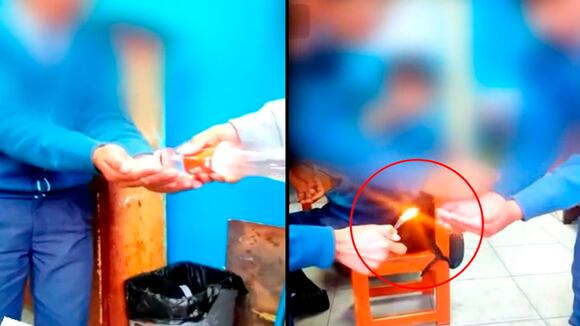 La Libertad: Escolares juegan con fuego en salón de clase para imitar a ‘Goku’