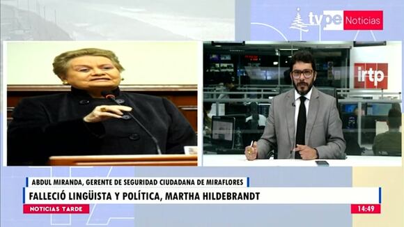 Fallece Martha Hildebrandt a los 97 años