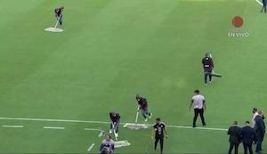 Duelo Argentina vs. Venezuela en Maturín sufrió un retraso por intensa lluvia | VIDEO