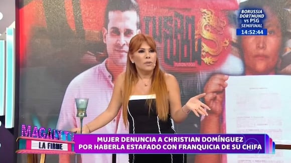 Christian Domínguez es denunciada por emprendedora estafada.