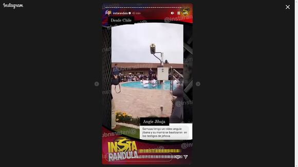 TROME - Angie Jibaja estaría embarazada: Imágenes de su bautizo como Testigo de Jehová encienden las alarmas